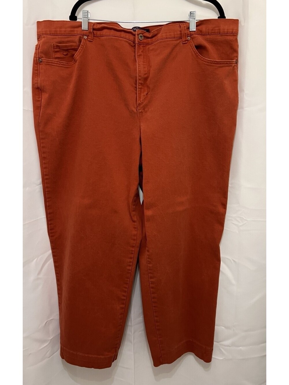 Gloria Vanderbilt Amanda Jeans 24W Average Rust Orange High Rise Stretch